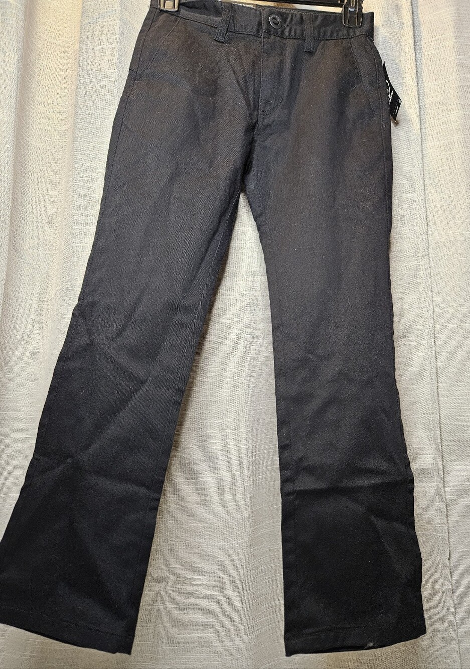 NWT Volcom Youth Frickin Modern Straight Black Chino Pants 23 (10 Slim)